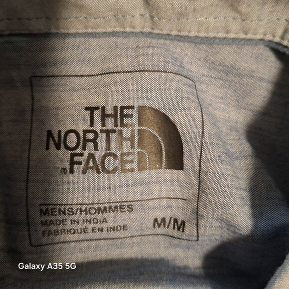 The North Face Mens Light Blue Button-Up Shirt M Preppy Classic Outdoor Office - Picture 6 of 8